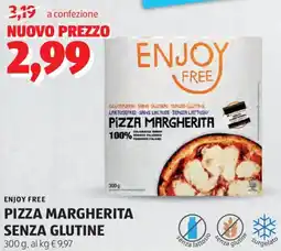 ALDI Enjoy free pizza margherita senza glutine offerta
