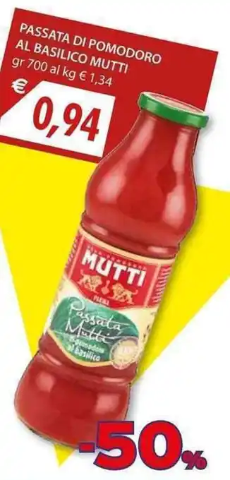 Mercatò Local Mutti Passata di Pomodoro Al Basilico 700gr offerta