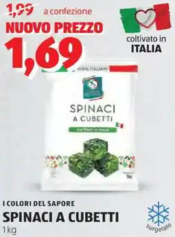 ALDI I colori del sapore spinaci a cubetti offerta