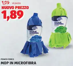 ALDI Power force mop in microfibra offerta