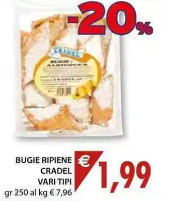 Cradel Bugie Ripiene Vari Tipi 250gr