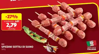ALDI Bbq spiedini sottili di suino offerta