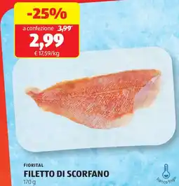 ALDI Fiorital filetto di scorfano offerta
