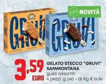 Panorama Gelato stecco "gruvi" SAMMONTANA offerta