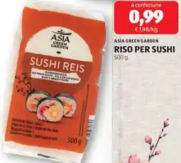 ALDI Asia green garden riso per sushi offerta