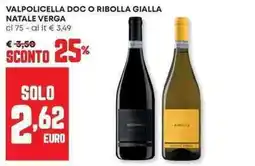 Panorama Valpolicella doc o ribolla gialla natale verga offerta
