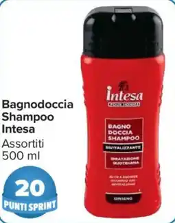 Carrefour Market Bagnodoccia Shampoo Intesa offerta