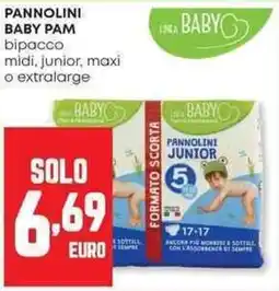Panorama Pannolini baby pam bipacco midi, junior, maxi o extralarge offerta