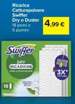 Carrefour Market Ricarica Catturapolvere Swiffer Dry o Duster offerta