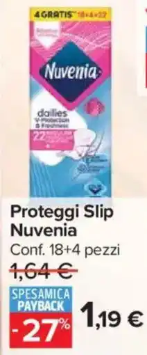 Carrefour Market Proteggi Slip Nuvenia offerta