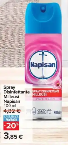 Carrefour Market Spray Disinfettante Milleusi Napisan offerta