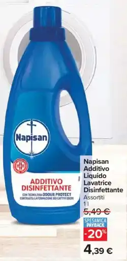 Carrefour Market Napisan Additivo Liquido Lavatrice Disinfettante offerta
