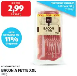 ALDI Il tagliere del re bacon a fette xxl offerta
