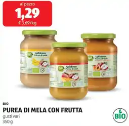 ALDI Bio purea di mela con frutta offerta