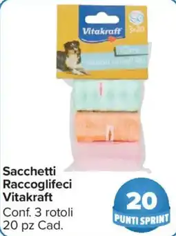 Carrefour Market Sacchetti Raccoglifeci Vitakraft offerta