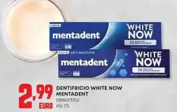 Panorama Dentifricio white now MENTADENT offerta