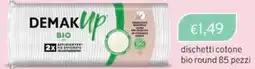 Sirene Blu DEMAKUP dischetti cotone bio round 85 pezzi offerta