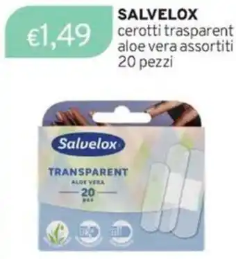 SALVELOX cerotti trasparent aloe vera assortiti 20 pezzi