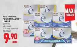 Panorama Assorbenti "quadripacco" LINES È offerta