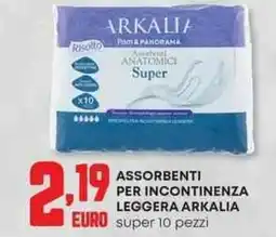 Panorama Assorbenti per incontinenza leggera ARKALIA offerta