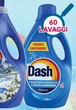 Sirene Blu Dash detersivo liquido lavatrice offerta