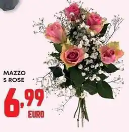 Panorama Mazzo 5 rose offerta