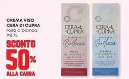 Panorama Crema viso cera di cupra rosa o bianca offerta