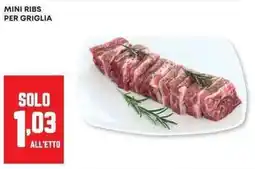 Panorama Mini ribs per griglia offerta