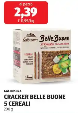 ALDI Galbusera cracker belle buone 5 cereali offerta