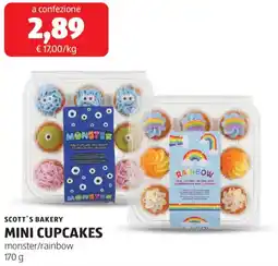 ALDI Scott's bakery mini cupcakes offerta