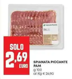 Panorama Spianata piccante PAM offerta