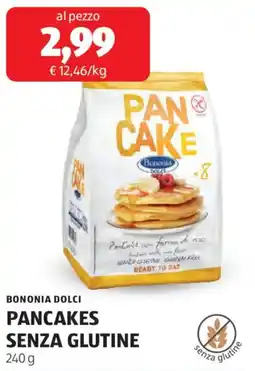 ALDI Bononia dolci pancakes senza glutine offerta
