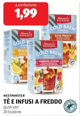ALDI Westminster tè e infusi a freddo offerta