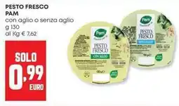 Panorama Pesto fresco pam con aglio o senza aglio offerta
