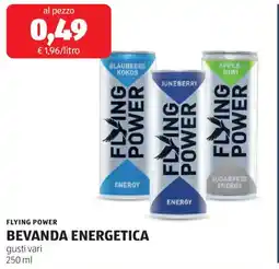 ALDI Flying power bevanda energetica offerta