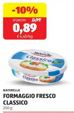 ALDI Naturella formaggio fresco classico offerta