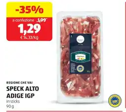 ALDI Regione che vai speck alto adige igp offerta