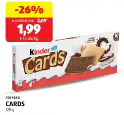ALDI Ferrero cards offerta