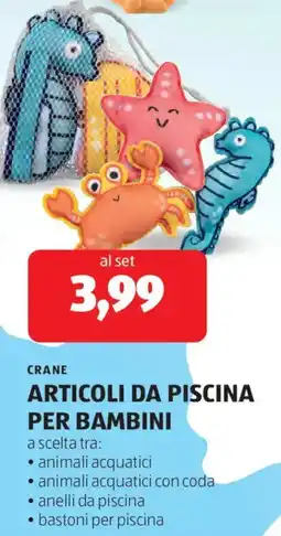 ALDI Crane articoli da piscina per bambini offerta
