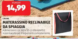 ALDI Crane materassino reclinabile da spiaggia offerta