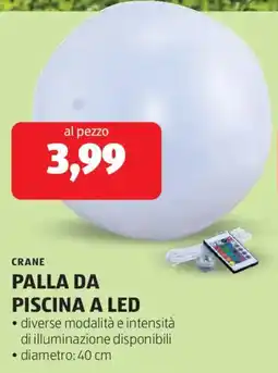 ALDI Crane palla da piscina a led offerta