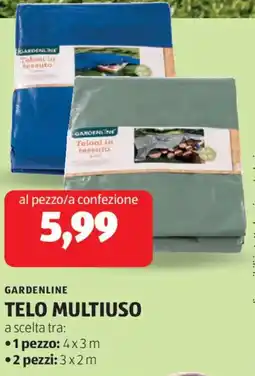 ALDI Gardenline telo multiuso offerta