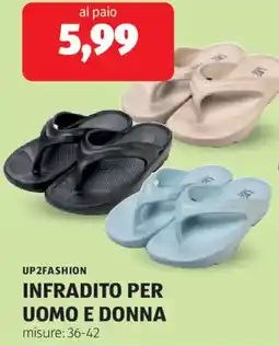 ALDI Up2 fashion infradito per uomo e donna offerta