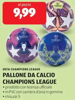 ALDI Uefa champions league pallone da calcio champions league offerta