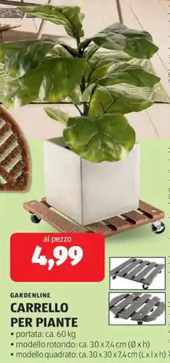 ALDI Gardenline carrello per piante offerta