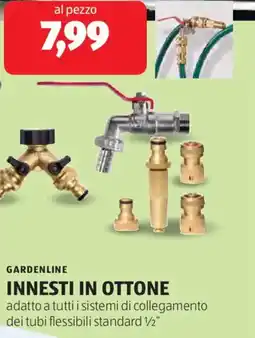 ALDI Gardenline innesti in ottone offerta