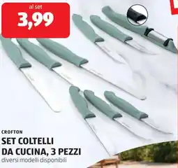 ALDI Crofton set coltelli da cucina, 3 pezzi offerta