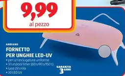 ALDI Ambiano fornetto per unghie led-uv offerta