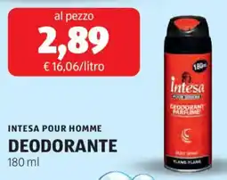 ALDI Intesa pour homme deodorante offerta