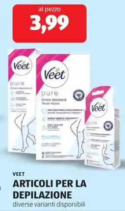 ALDI Veet articoli per la depilazione offerta